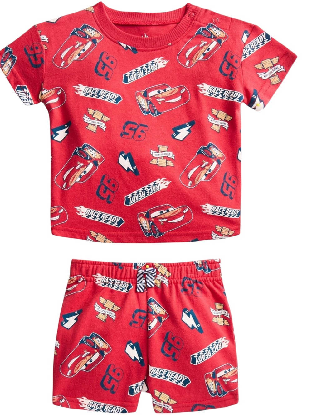 Pixar Disney Cars Lightning McQueen Kids Top & Shorts Set NWT 18 Months